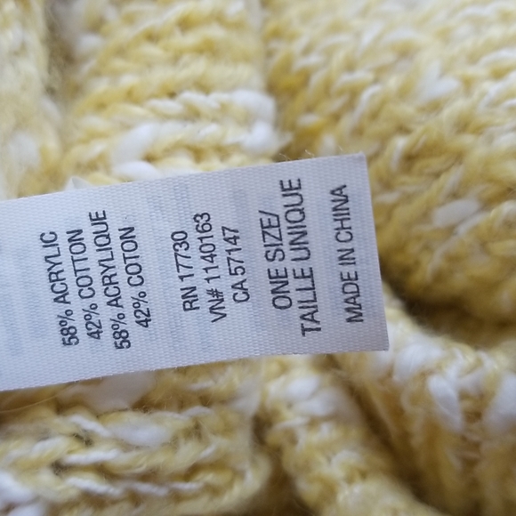 (OS) Mossimo Supply Co. Pastel Knitted Circle Scarf Cotton Blend Cozy - Picture 3 of 5